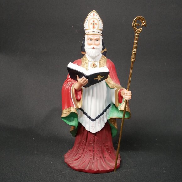 Lenox Saint Nicholas Porcelain Figurine Limited Edition Holiday Decor BJ293 - Picture 1 of 7